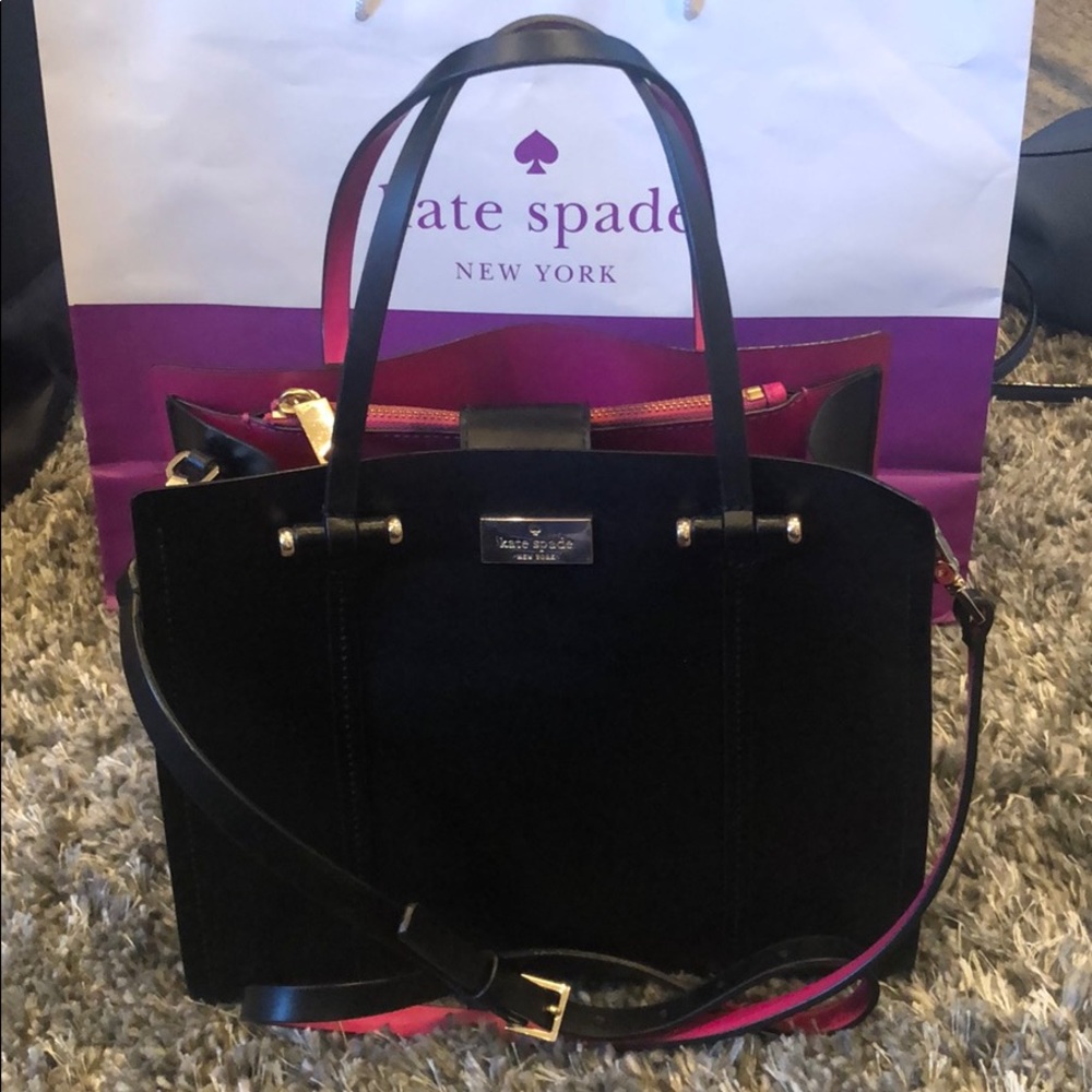 Kate Spade black and hot pink bag